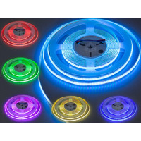 LED стрічка 24В, 840 діодів на метр, 10мм, RGB