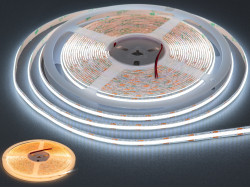 Адресна LED стрічка 24В, 120 діодів на метр, 8мм, теплий+холодний