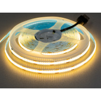 COB LED стрічка 5В з USB, 320 діодів на метр, 8мм, теплий