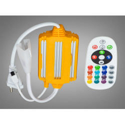 Конектор-контролер з ДУ для стрічки 220V, RGB