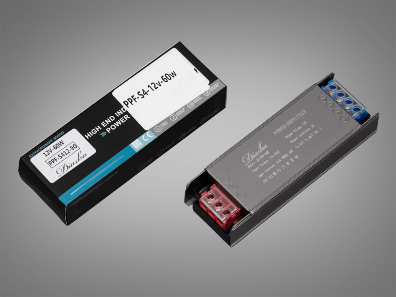 Блок живлення для LED стрічки, 12v, 60Вт, 5А