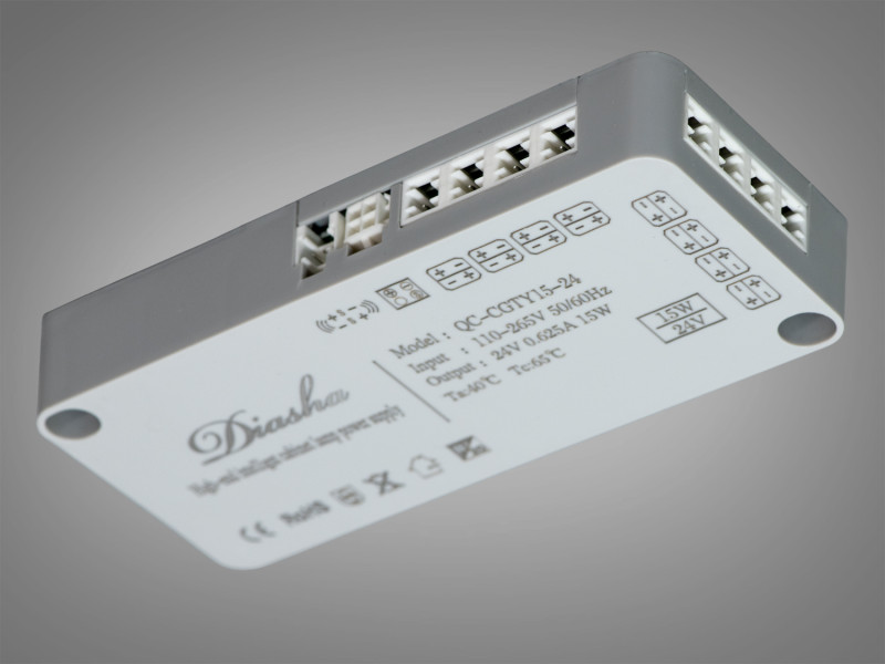 Тонкий керований блок живлення 24В, 15Вт, 0.6А