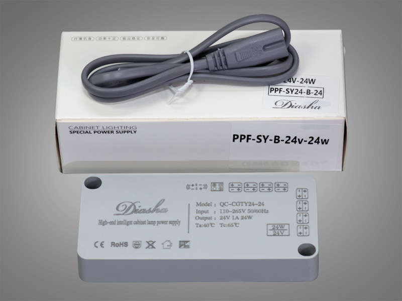 Тонкий керований блок живлення 24В, 24Вт, 1А