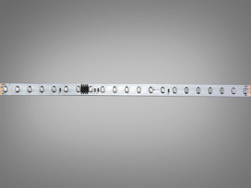 Адресна LED стрічка 24В, 126 діодів на метр, 8мм, зелена