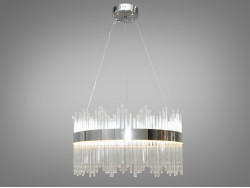 Кришталева світлодіодна люстра потужністю 30 Вт,  кольору - хром