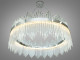  Підвісна кришталева led люстра, 44 Вт, хром  1 