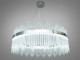  Підвісна кришталева led люстра, 44 Вт, хром  2 