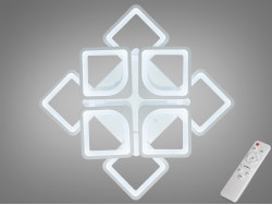 Стельова LED люстра смарт світильник з пультом, 115W, білий