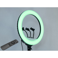 RGB селфі лампа з пультом, діаметром 45см, 50Вт