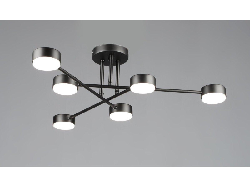 Люстра стельова світлодіодна VALESO N6716/6 GX53 Чорний N6716/6