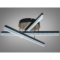 Люстра стельова LED чорна 48Вт до 8м²