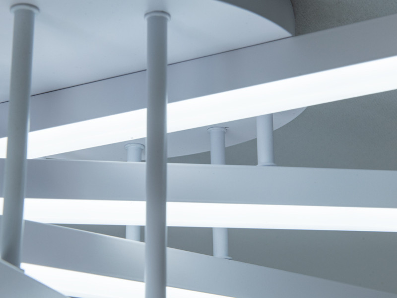 Стельова люстра біла LED 70W 5 модулів