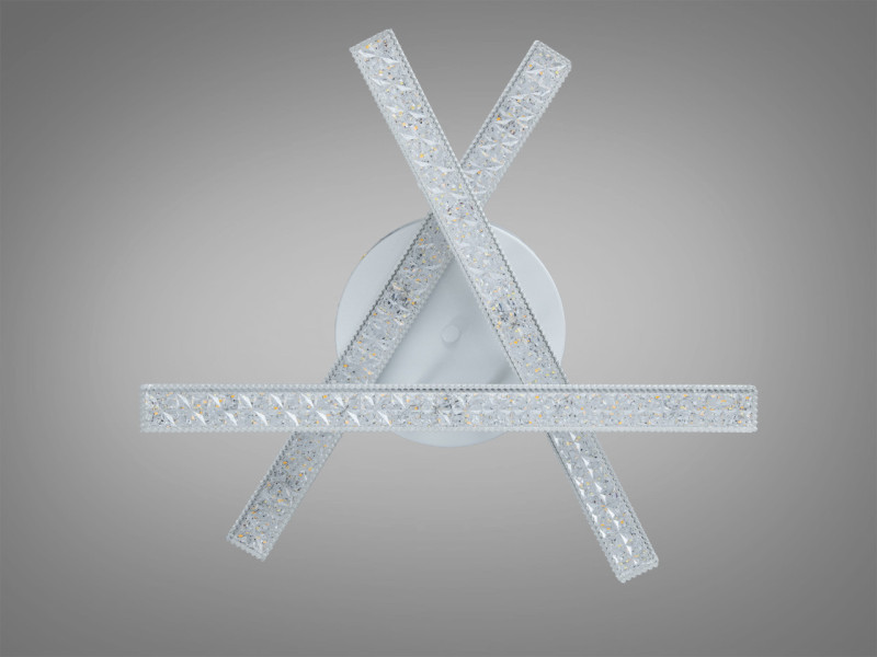 Стельова LED люстра біла 48W три модулі до 8м²