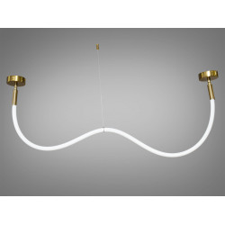 Cвітлодіодна люстра шланг потужністю 17 Вт, бронза