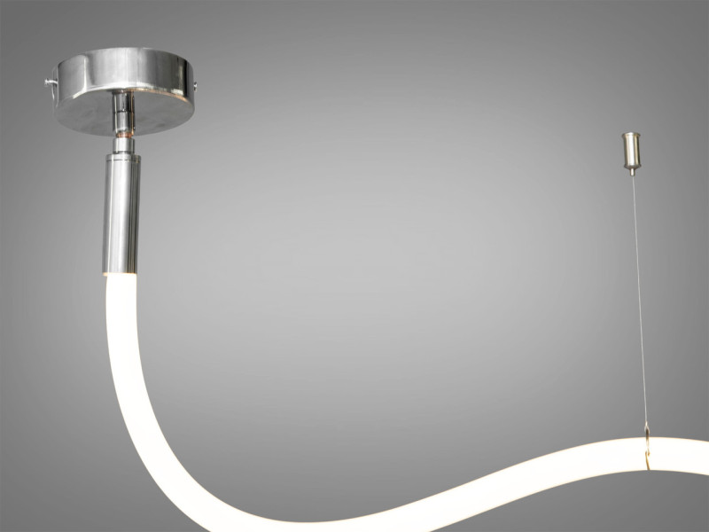 LED люстра - шланг, 22W, срібна люстра
