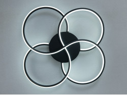 Світлодіодна люстра біла 60 Вт чотири кільця