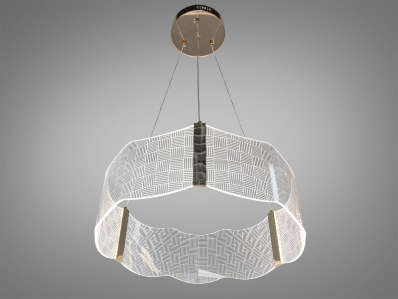 Люстра підвісна LED золото 25 Вт без пульта