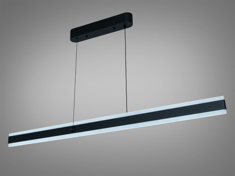 Люстра підвісна LED чорна 58 Вт