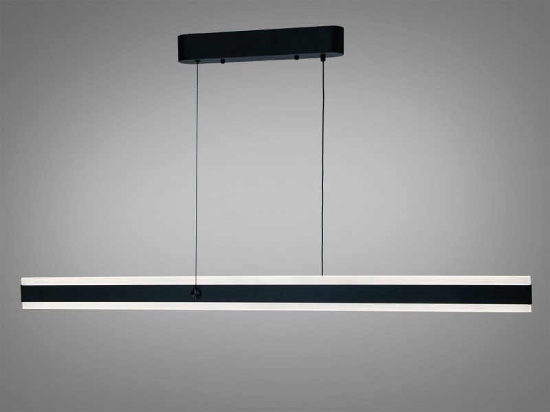 Люстра підвісна LED чорна 58 Вт